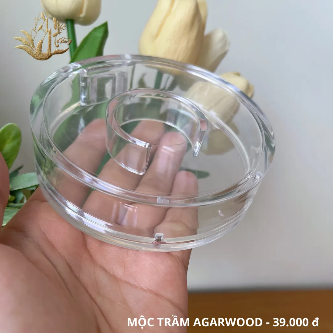 Premium Clear Acrylic Round Box – Luxury Case for Agarwood Bracelets &amp; Jewelry